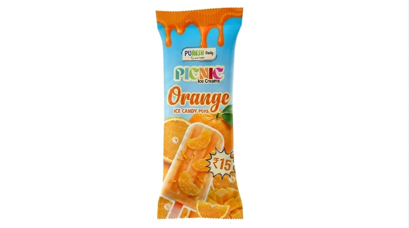Orange Ice Pops