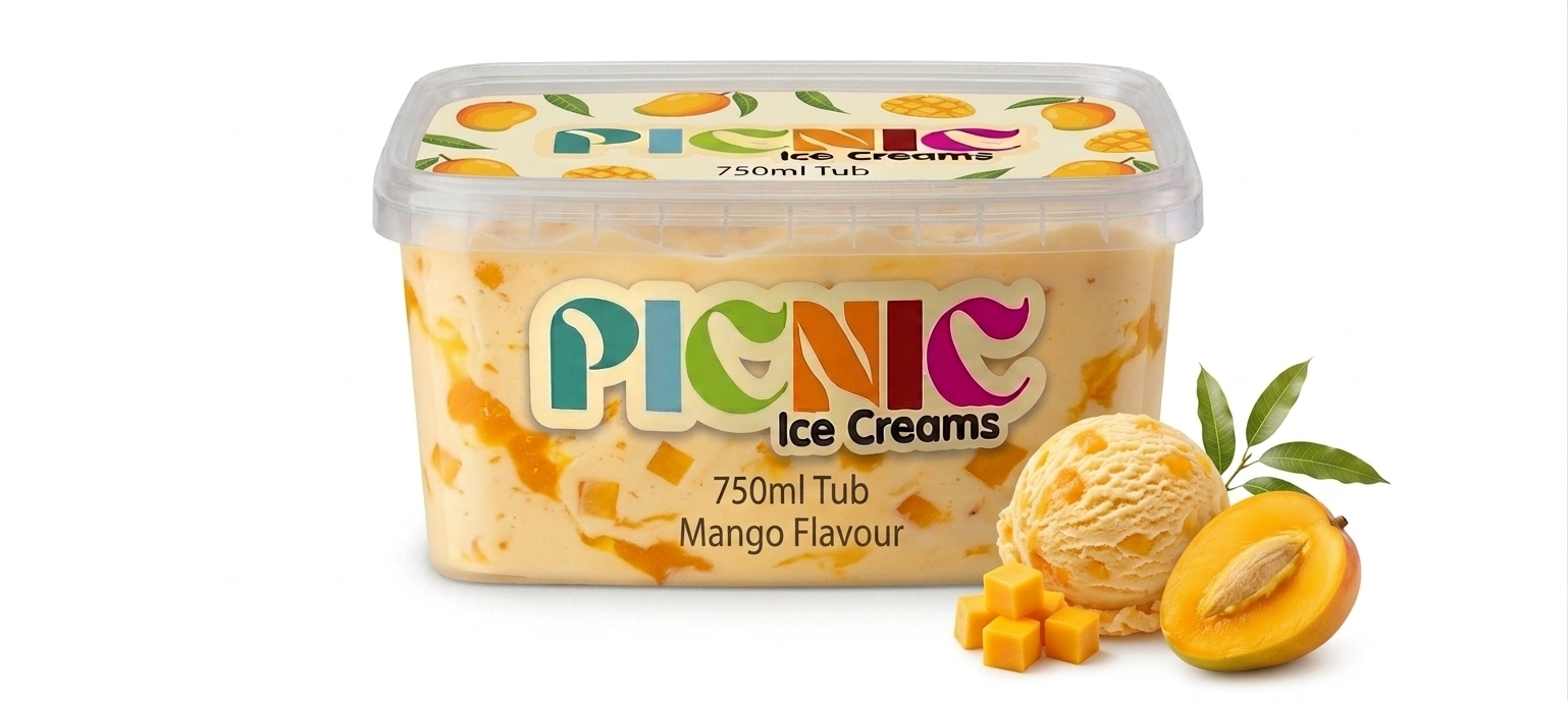 Mango Ice cream - 750ml Tub