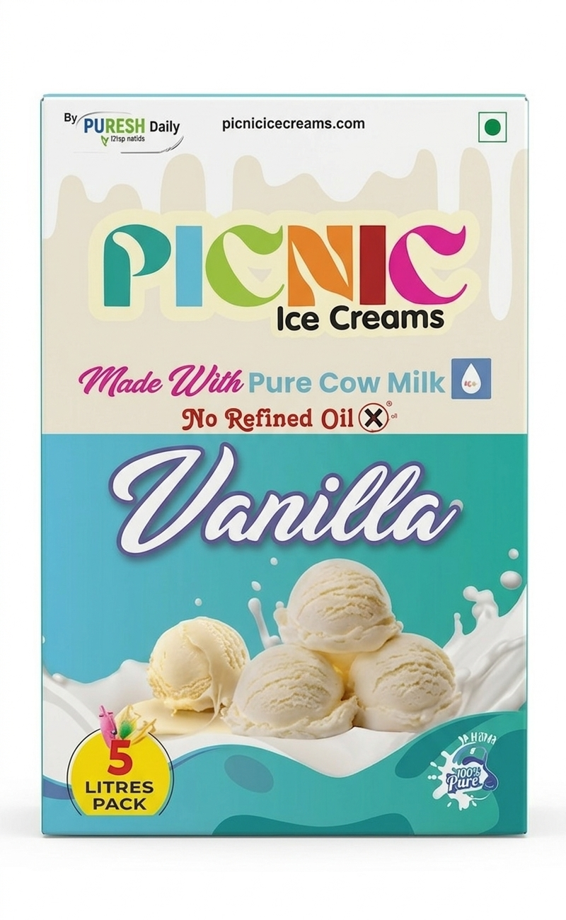 Classic Vanilla Ice cream - 5L Pack